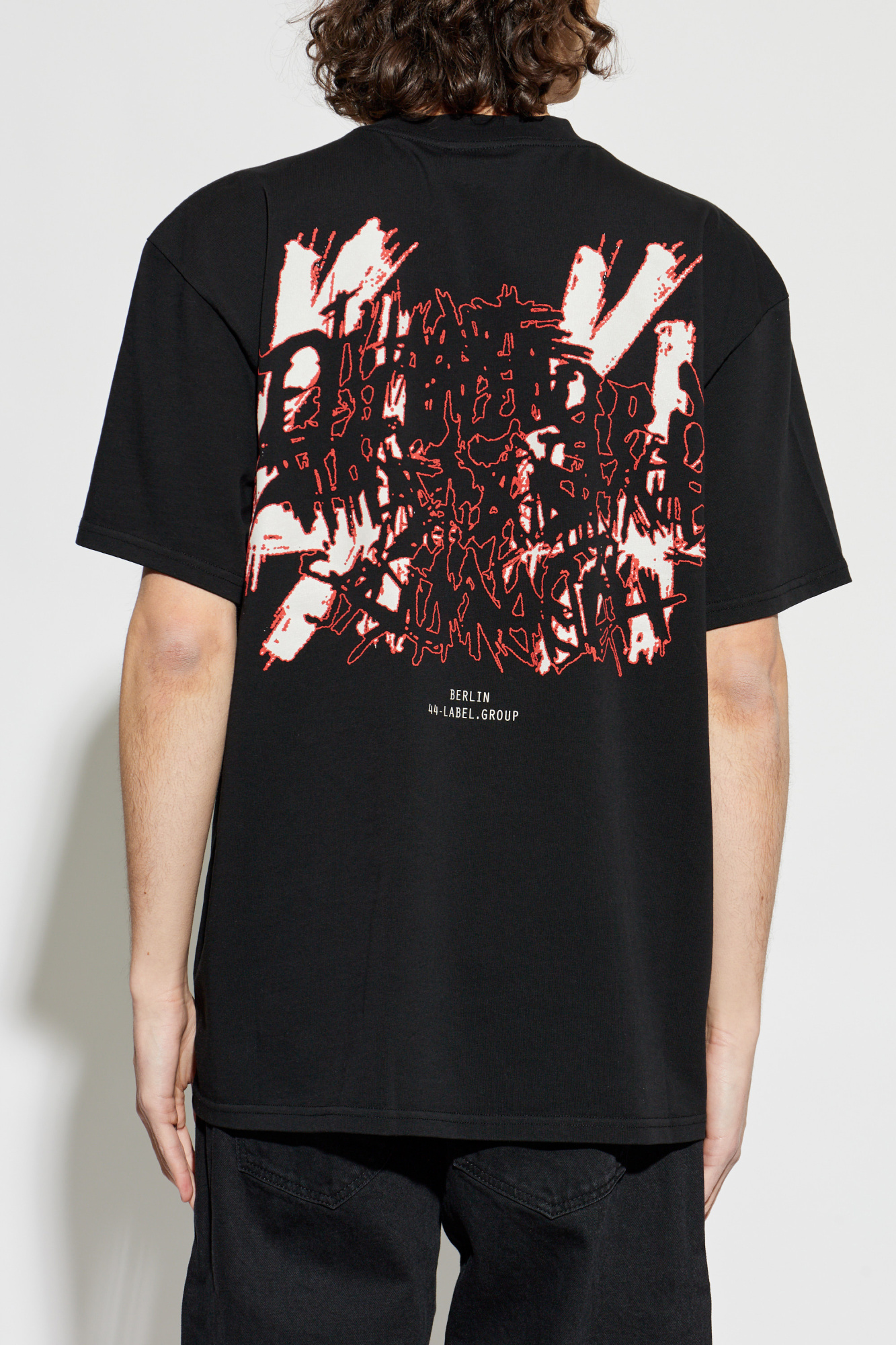 Black T-shirt with print 44 Label Group - Vitkac France